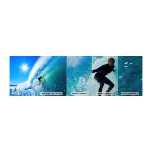 Provbit av fototapet Premium Sand - Genom stora blåa - Sport, Surfare, Hav - 100x30 cm