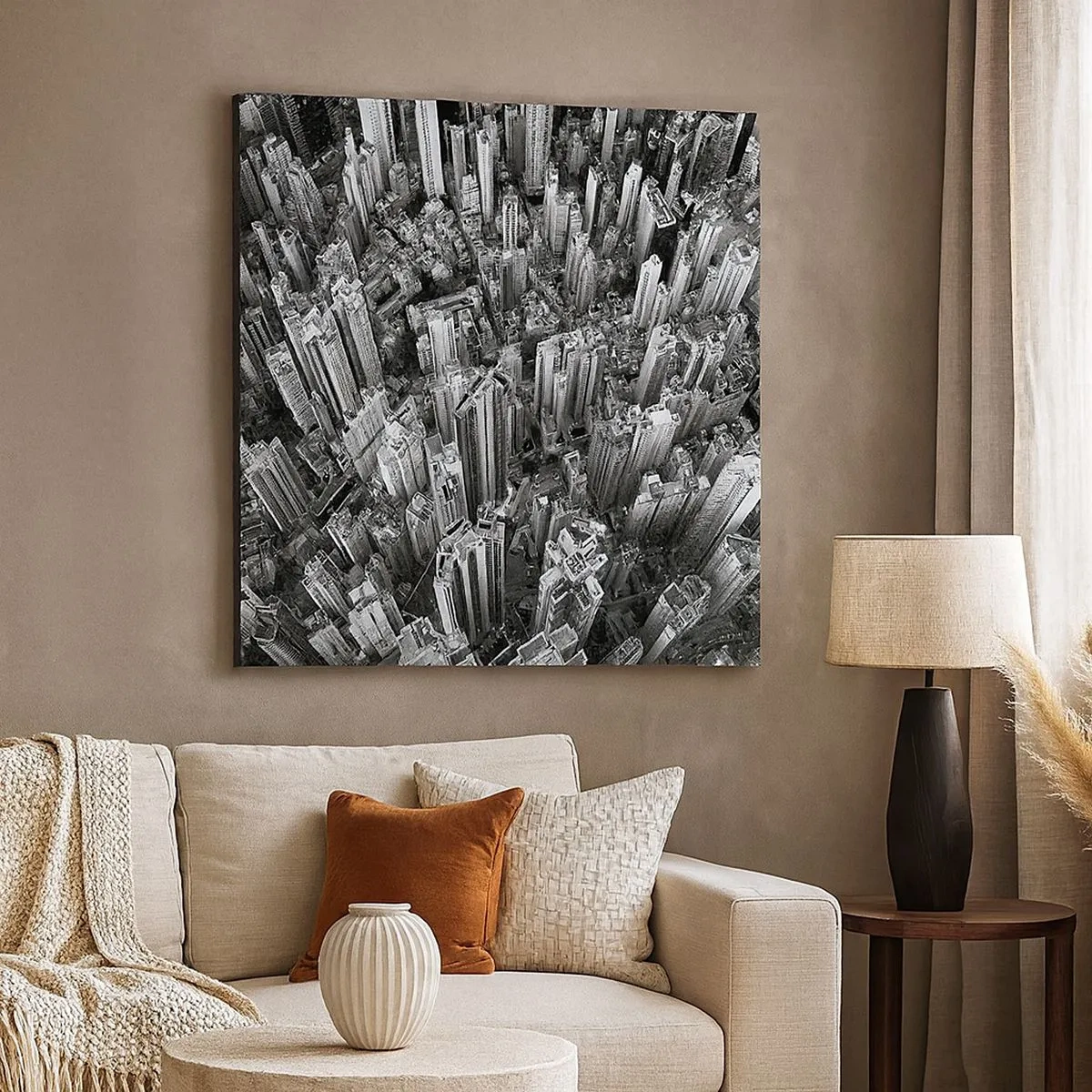 Canvastavla - Bild på duk - Hela tiden högre och högre - 30x30 cm