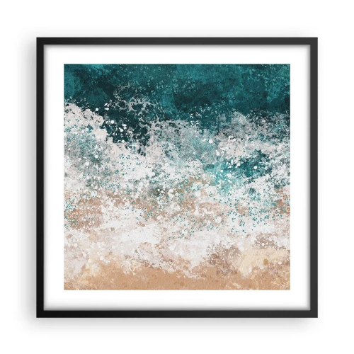 Affisch i svart ram - Berättelser från havet - 50x50 cm