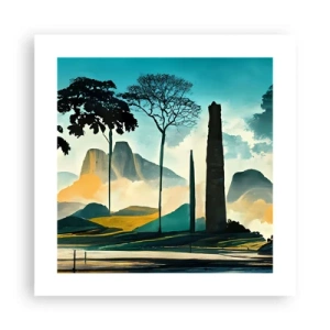 Affisch - Fortfarande högre och högre - 40x40 cm