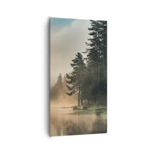 Canvastavla - Bild på duk - Dagen föds - 65x120 cm