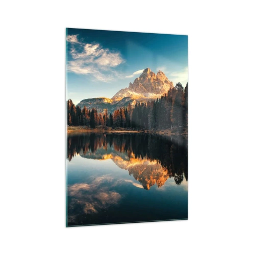 Glastavla - Bild på glas - Dubbelt landskap - 70x100 cm