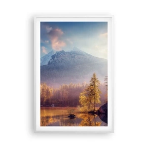 Affisch i vit ram - I berg och dalar - 61x91 cm