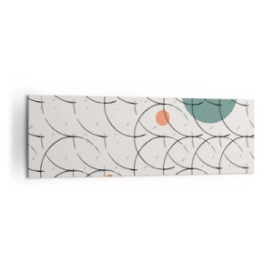 Canvastavla - Bild på duk - I popkonstens anda - 160x50 cm