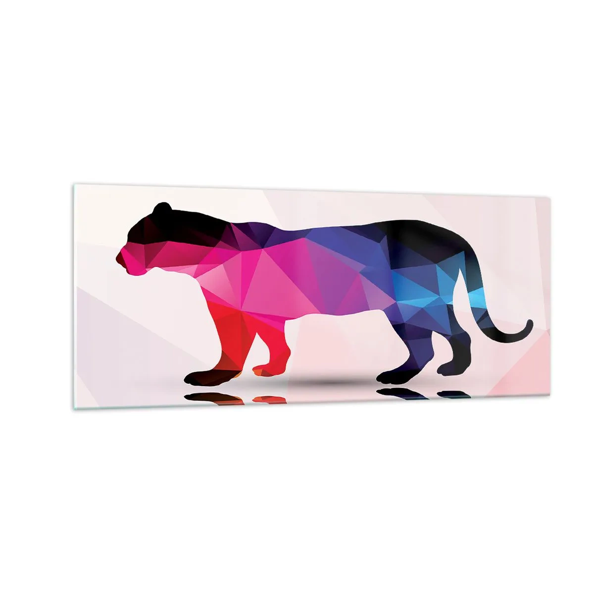 Glastavla - Bild på glas - Diamantpanter - 100x40 cm