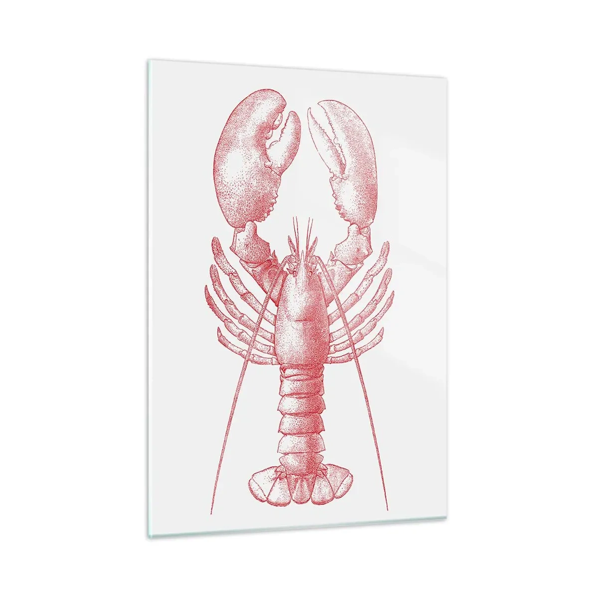 Glastavla - Bild på glas - Hummer värdig Homer - 50x70 cm