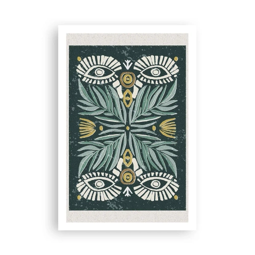 Affisch - Som ett folkligt mönster - 61x91 cm