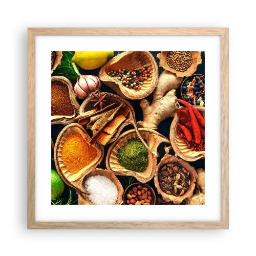 Affisch i ram av ljusek - Ta vad du vill - 40x40 cm