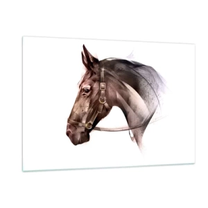 Glastavla - Bild på glas - Vilken charm - 120x80 cm