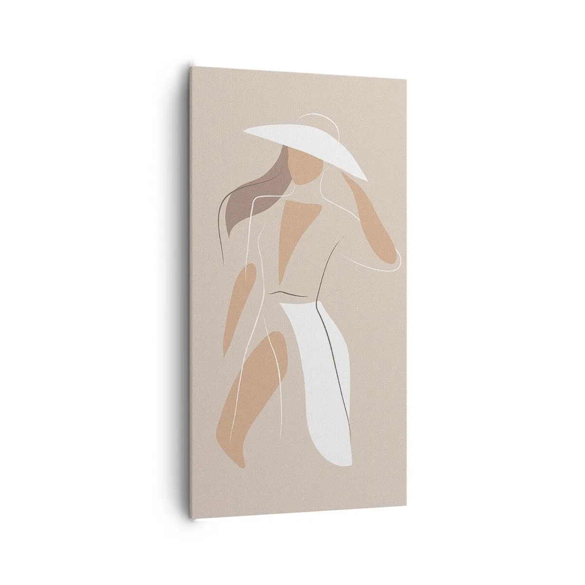 Canvastavla - Bild på duk - Mode är lek - 65x120 cm