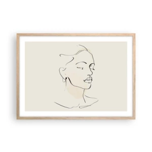 Affisch i ram av ljusek - Säkra drag - 70x50 cm