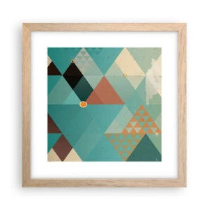 Affisch i ram av ljusek - Mångfaldens enighet, enighetens mångfald - 30x30 cm