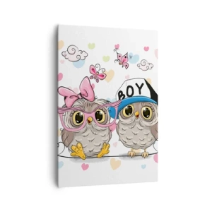 Canvastavla - Bild på duk - Låt oss älska varandra! - 70x100 cm