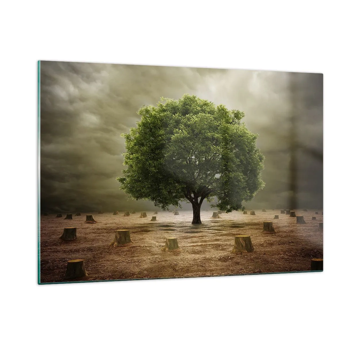 Glastavla - Bild på glas - Hela hoppet - 120x80 cm