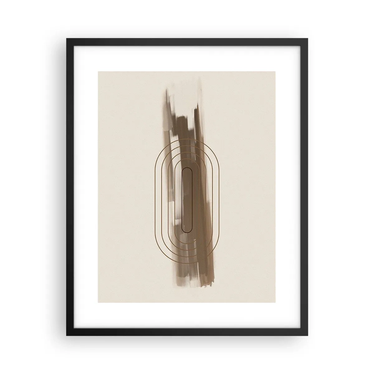 Affisch i svart ram - Grå blåst - 40x50 cm