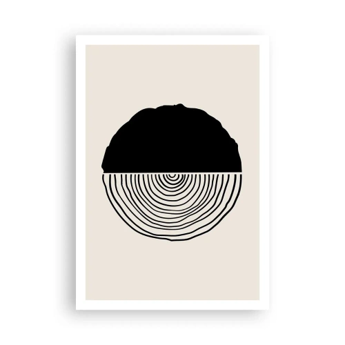 Affisch - Hälften hälften - 70x100 cm