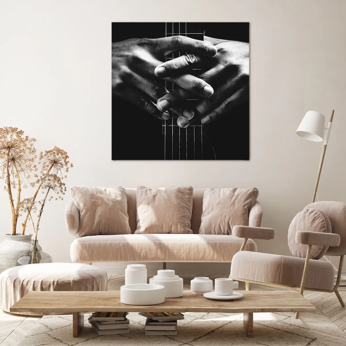 Canvastavla - Bild på duk - Artistens bön - 60x60 cm