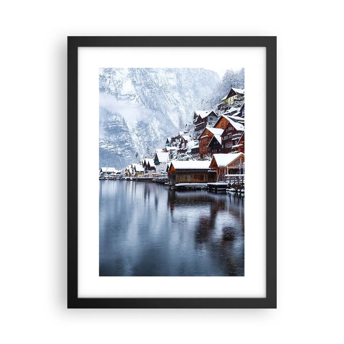 Affisch i svart ram - I vinterns dräkt - 30x40 cm