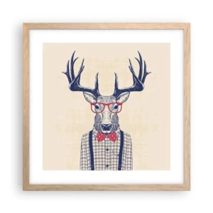 Affisch i ram av ljusek - Rolig extravagans - 40x40 cm