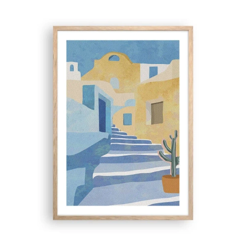 Affisch i ram av ljusek - En dag i en arabisk stad - 50x70 cm