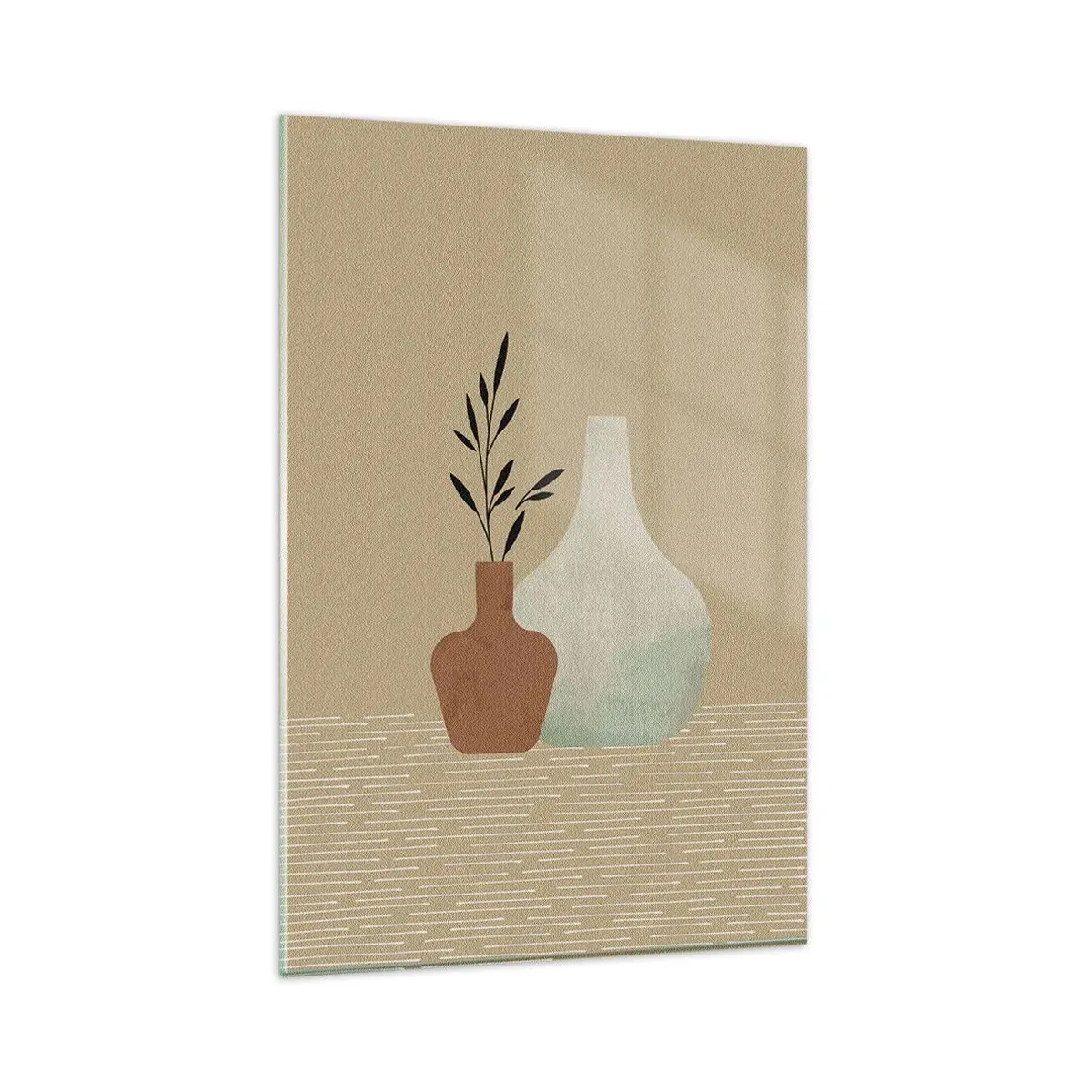 Glastavla - Bild på glas - Vas och dess idé - 80x120 cm