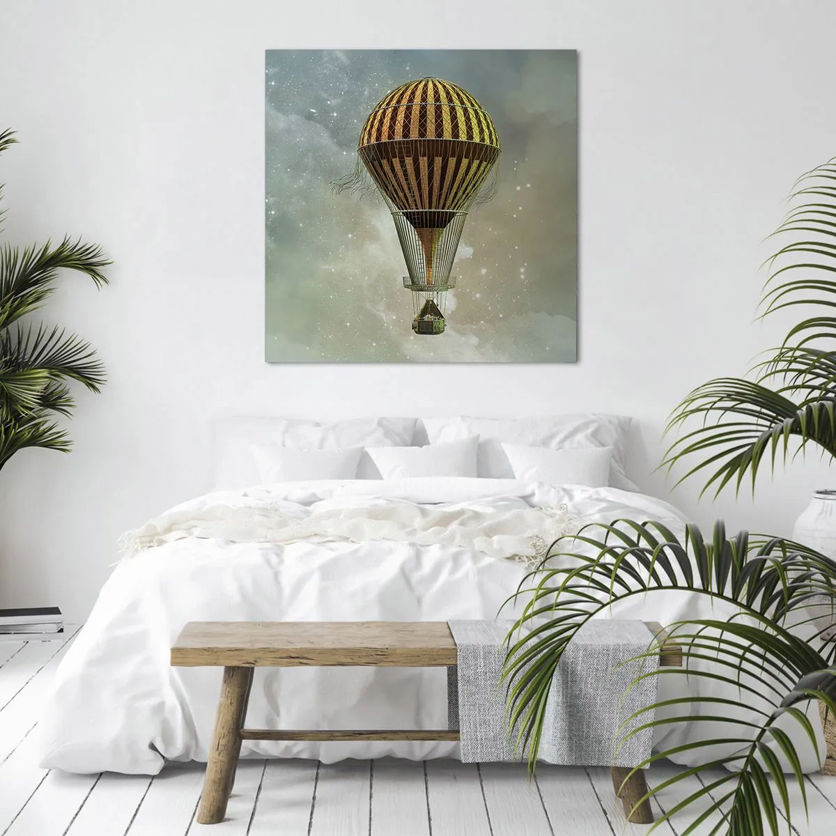 Canvastavla - Bild på duk - Banbrytande flygningar - 60x60 cm