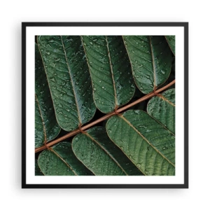 Affisch i svart ram - I den gröna rytmen - 60x60 cm