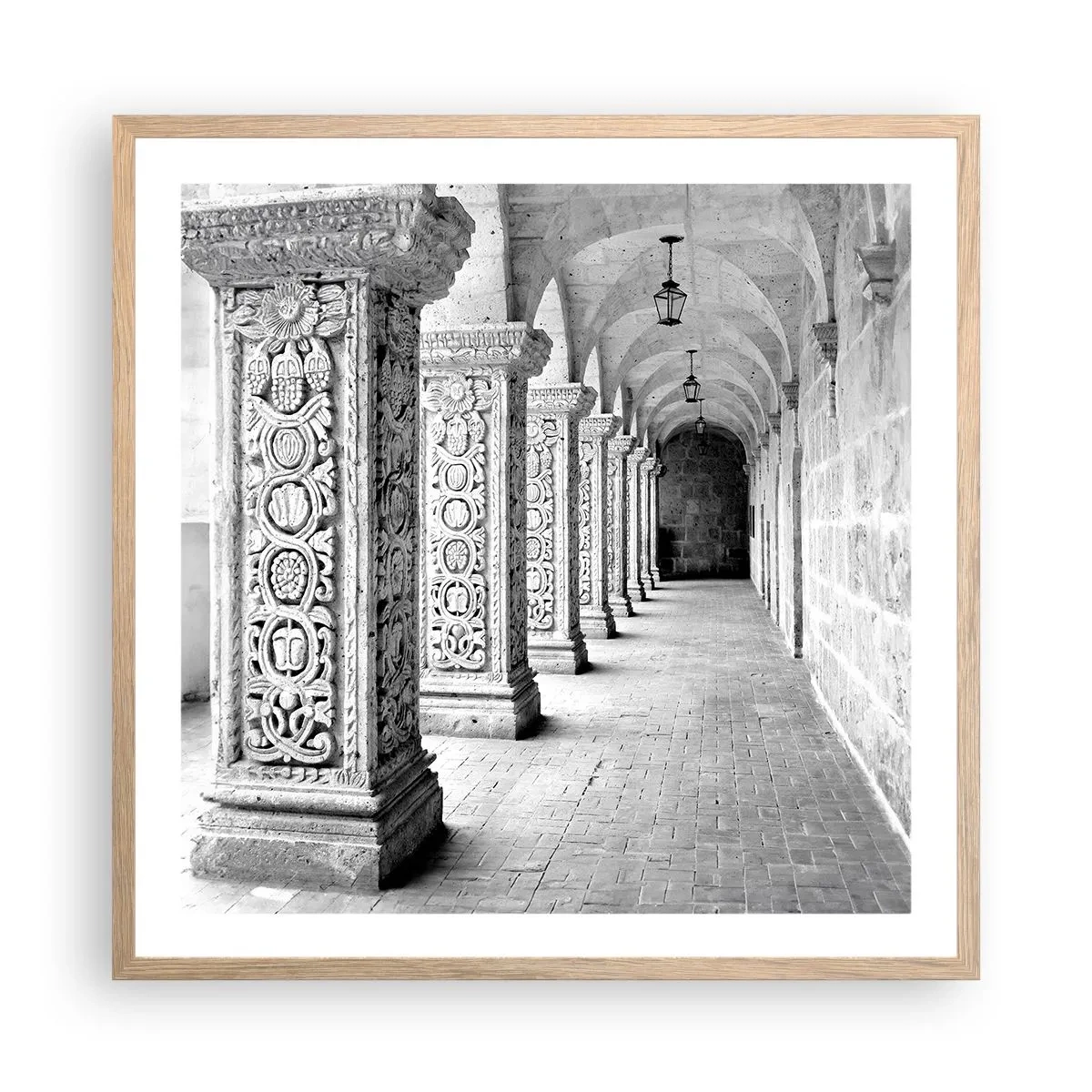 Affisch i ram av ljusek - Och vart tar det vägen? - 60x60 cm