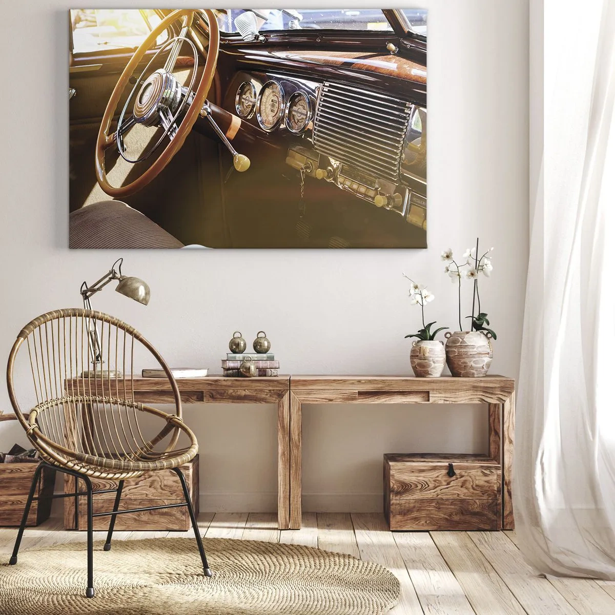 Canvastavla - Bild på duk - Smak av lyx från det förflutna - 70x50 cm