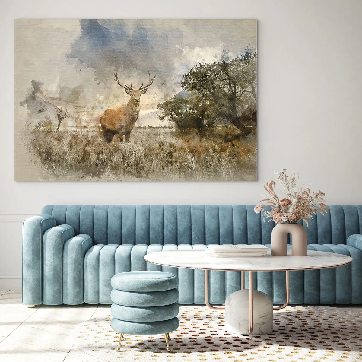 Glastavla - Bild på glas - Värdighet - styrka - dignitet - 120x80 cm