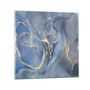 Glastavla - Bild på glas - Gulddamm - 60x60 cm