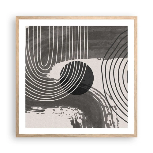 Affisch i ram av ljusek - Ovalen vinner - 60x60 cm