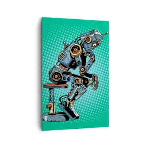 Canvastavla - Bild på duk - Över existensens mening - 80x120 cm