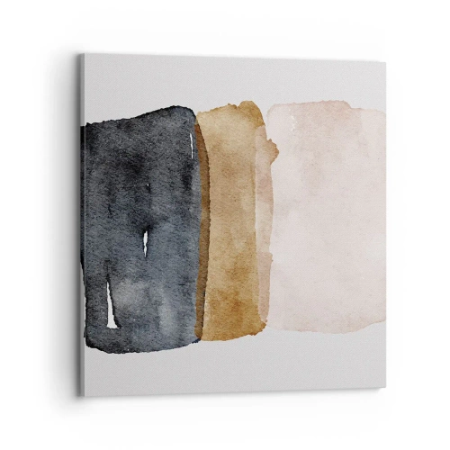 Canvastavla - Bild på duk - Komposition av jordens färger - 70x70 cm
