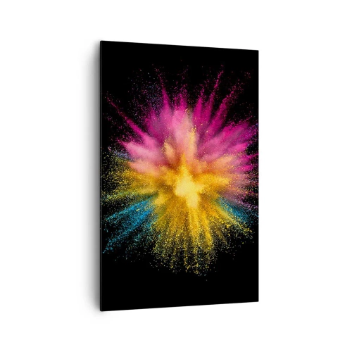 Canvastavla - Bild på duk - Färgerna föds  - 80x120 cm