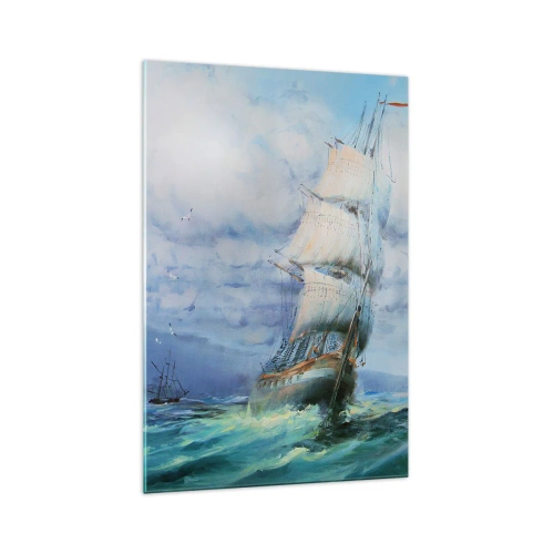 Glastavla - Bild på glas - Goda vindar - 70x100 cm