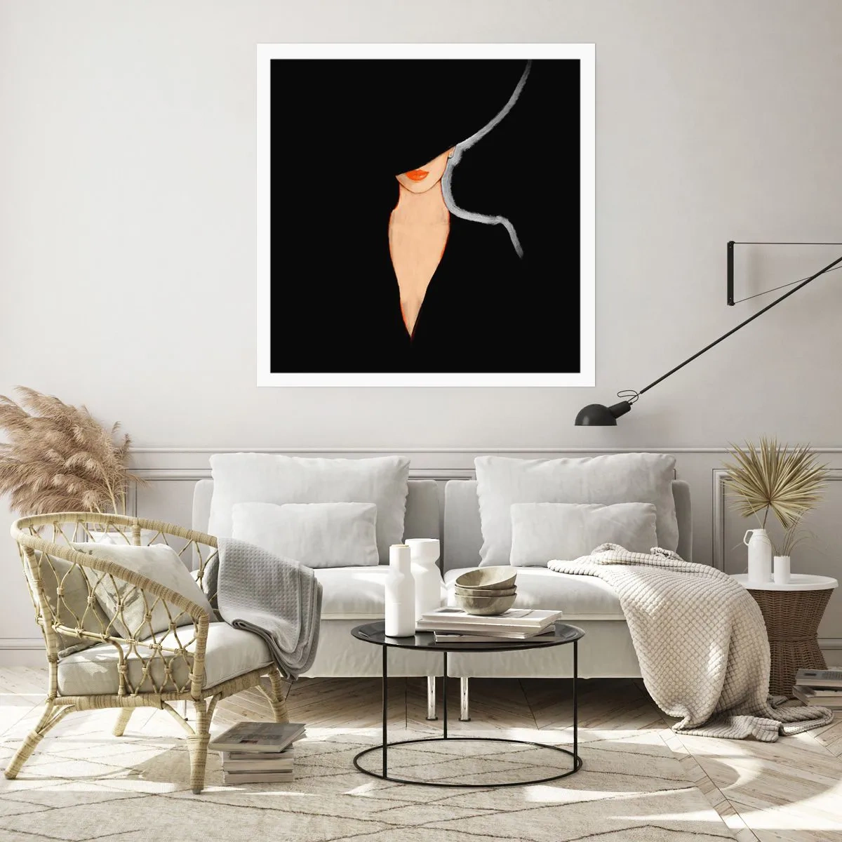 Affisch - Elegans och stil - 50x50 cm