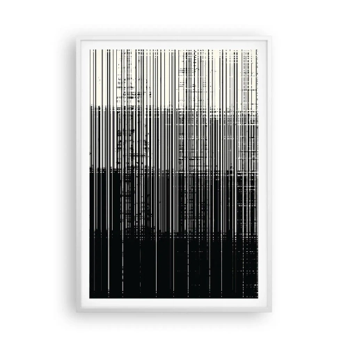 Affisch i vit ram - Vågor och vibrationer - 70x100 cm