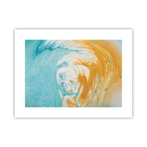 Affisch - Pastellfärgad virvel - 40x30 cm