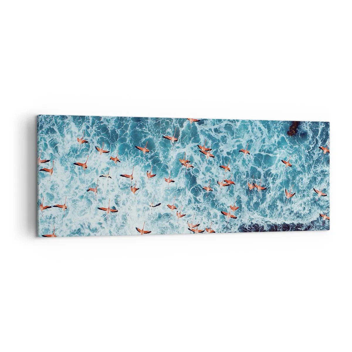 Canvastavla - Bild på duk - Kustparad - 140x50 cm