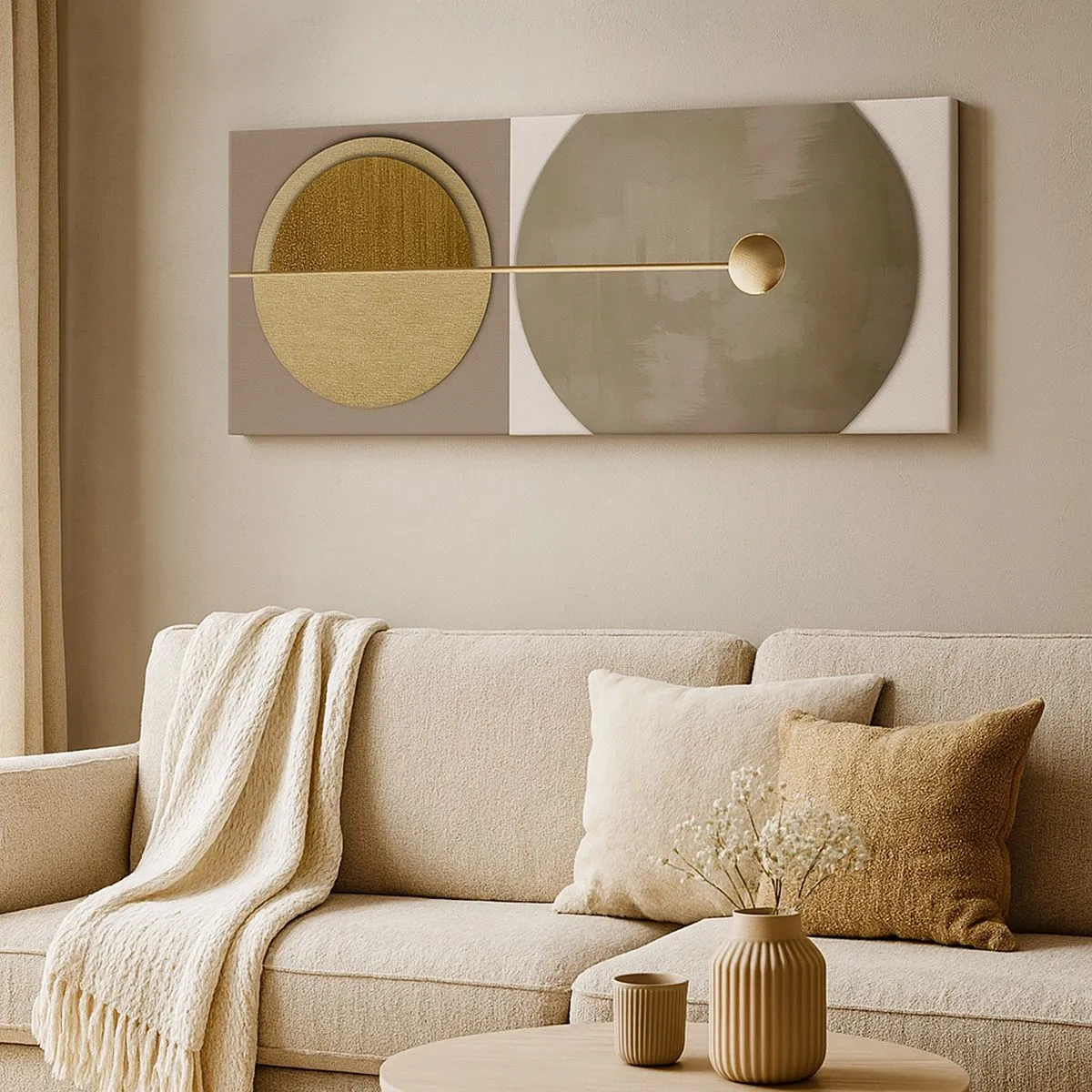 Canvastavla - Bild på duk - Perfekt balans - 100x40 cm