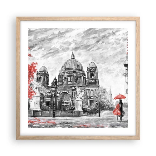 Affisch i ram av ljusek - Ett möte i Berlin - 50x50 cm