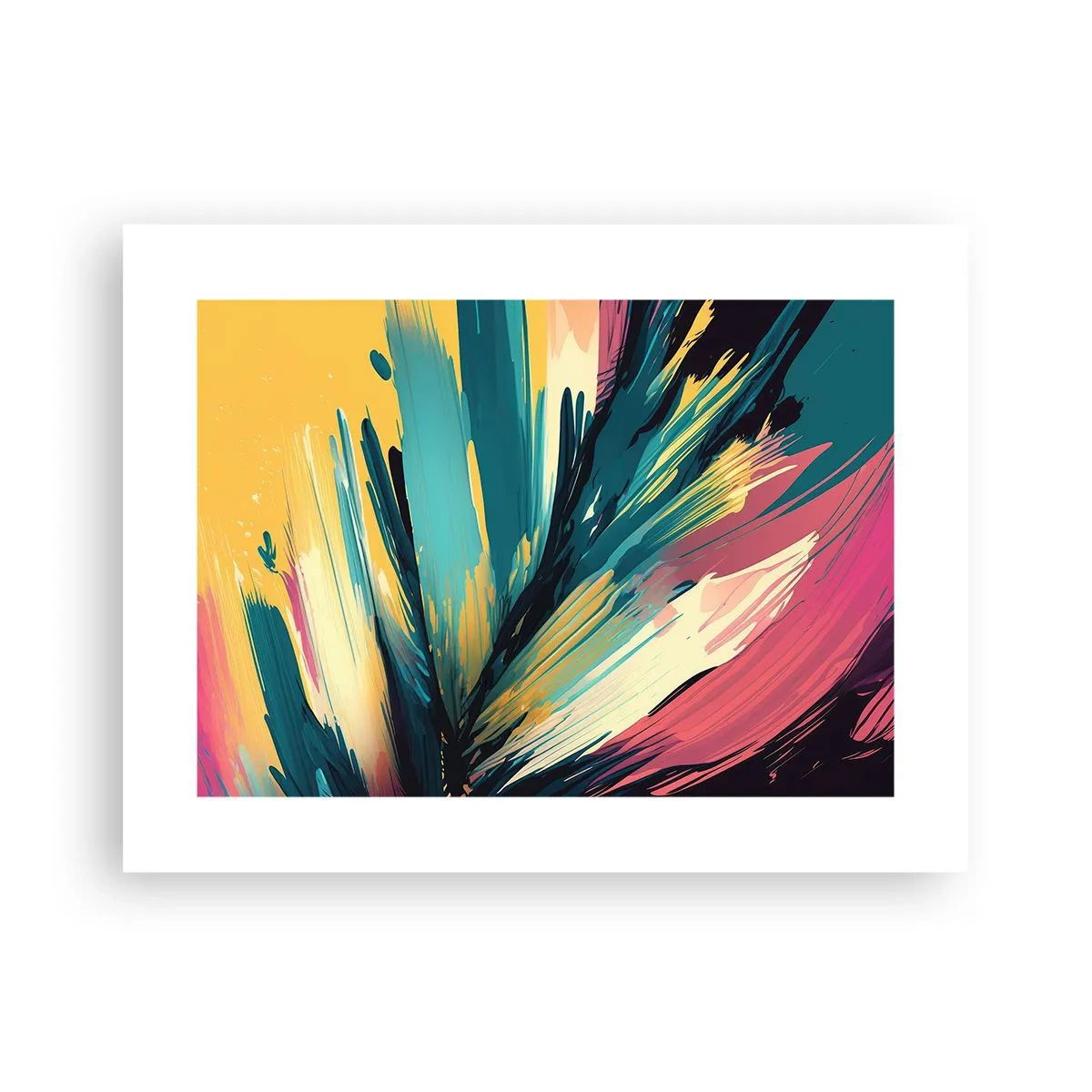 Affisch - Komposition - en explosion av glädje - 40x30 cm