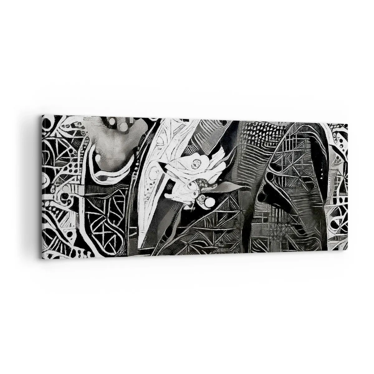 Canvastavla - Bild på duk - Gråmänniska? - 100x40 cm