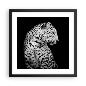 Affisch i svart ram - Perfekt höger profil! - 40x40 cm