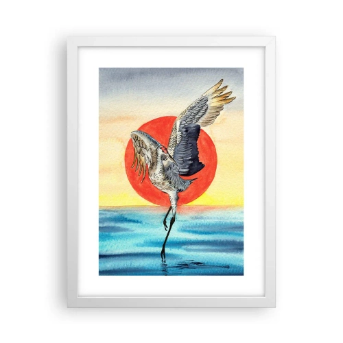 Affisch i vit ram - Dags att gå tillbaka - 30x40 cm