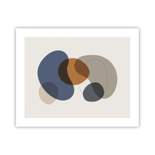 Affisch - Färgernas droppar - 50x40 cm