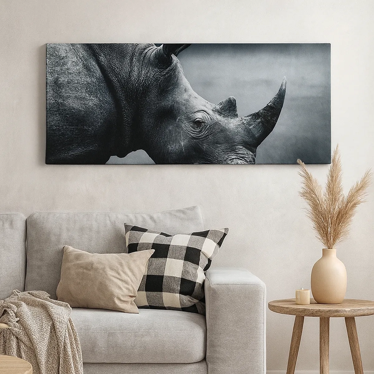 Canvastavla - Bild på duk - Höger profil - 30x30 cm