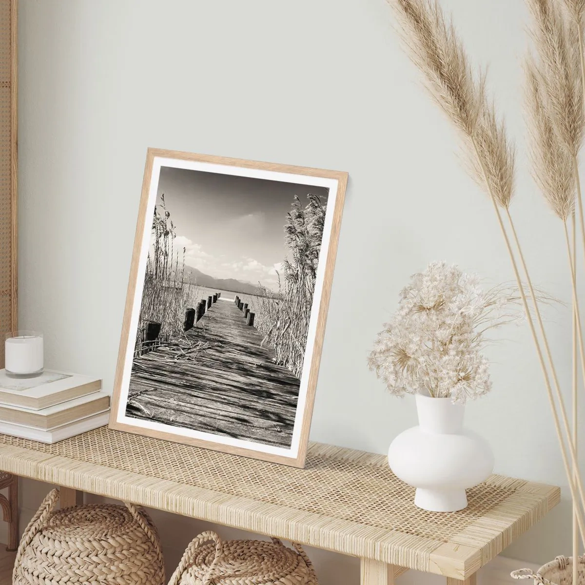 Affisch i ram av ljusek - I gräsets fristad - 50x70 cm