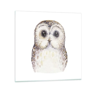 Glastavla - Bild på glas - Titta i mina ögon - 30x30 cm